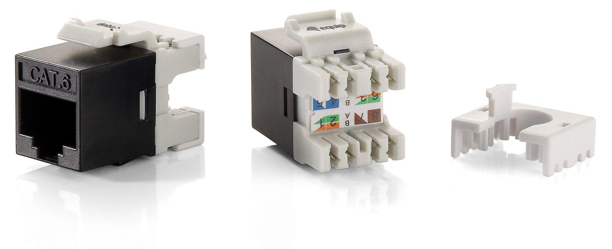 Módulo Keystone RJ45 EQUIP 769212 (Preto/Cinzento)