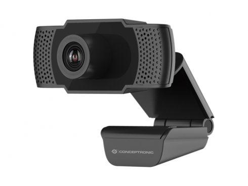Webcam CONCEPTRONIC AMDIS01B (2 MP - 30 fps - 1920 x 1080 pixels - Preto)