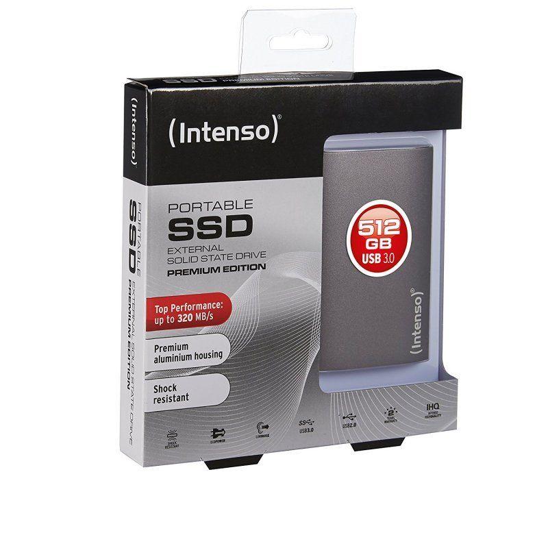 Disco Externo SSD INTENSO 3823440 (256 GB - 1,8" - USB 3.0 - Antracite) — miniatura 2