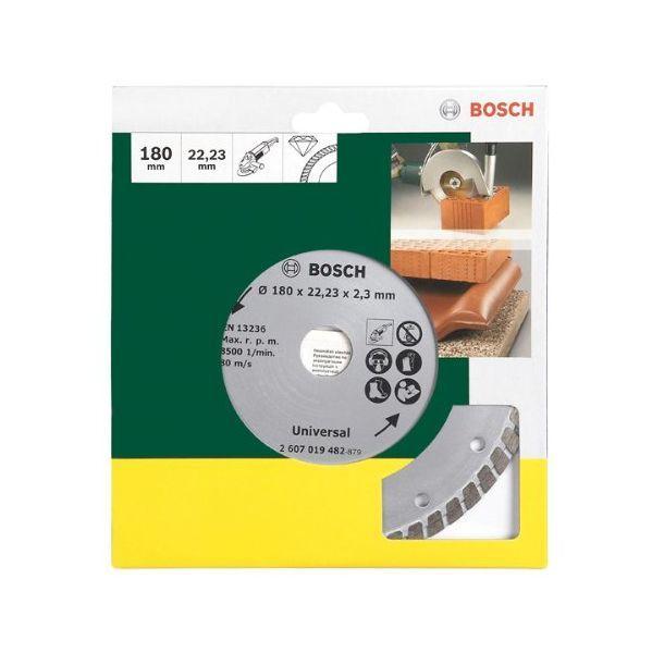 Disco Diamantado Turbo BOSCH 2 607 019 482 (180 mm - 2,3 mm)
