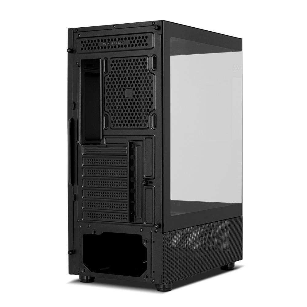 Caixa PC NOX Hummer Vision (ATX, Micro ATX - Midi Tower - Vidro temperado, SPCC - Preto) — miniatura 5
