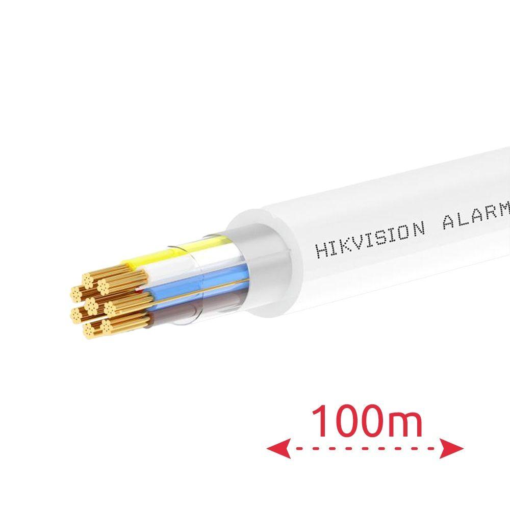 Cabo de Alarme Blindado HIKVISION DS-1AC2B6APL1 (6+2 Condutores - 100 m - Branco), miniatura 2