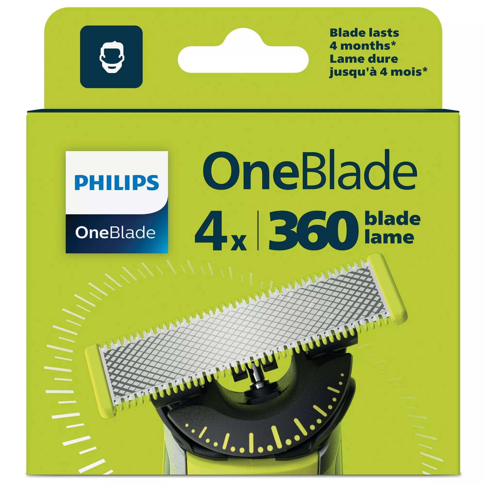 Lâminas de Recarga para Máquina de Barbear PHILIPS OneBlade QP440/50 (360 - 4 Unidades) — miniatura 2