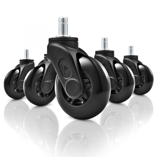 Rodas para Cadeira Gaming SHARKOON SW10 (Preto), miniatura 2