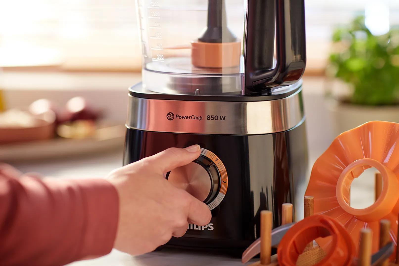 Processador de Alimentos PHILIPS HR7530/10 (Altura 39,8 cm - Preto) — miniatura 3