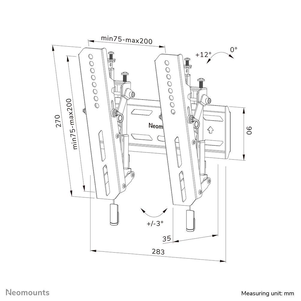 Suporte de Parede para TV NEOMOUNTS WL35S-850BL12 (24–55" - 50 kg - Preto), miniatura 17