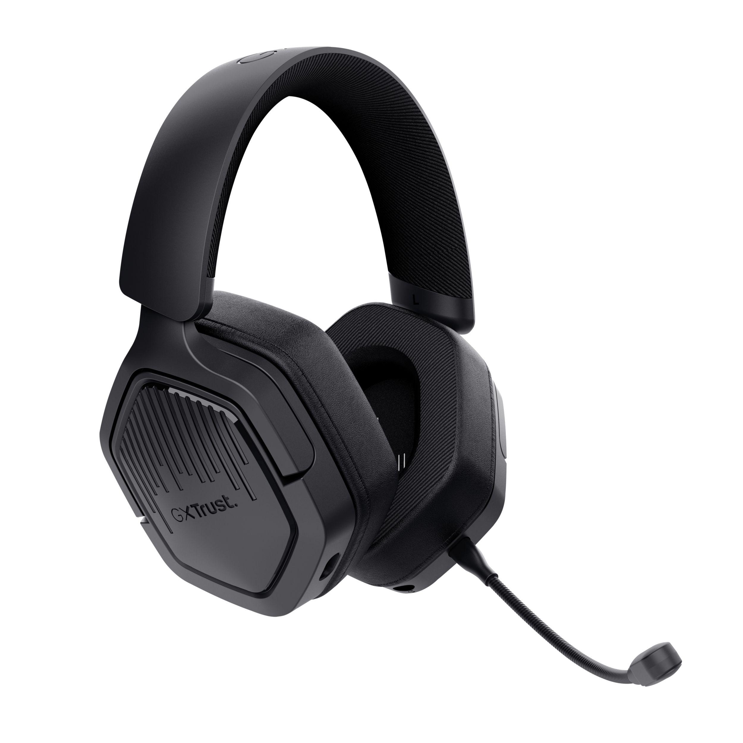Headset Gaming TRUST GXT 493 Carus (Binaural - Com fios e sem fios - Circum-aural - Preto), miniatura 2