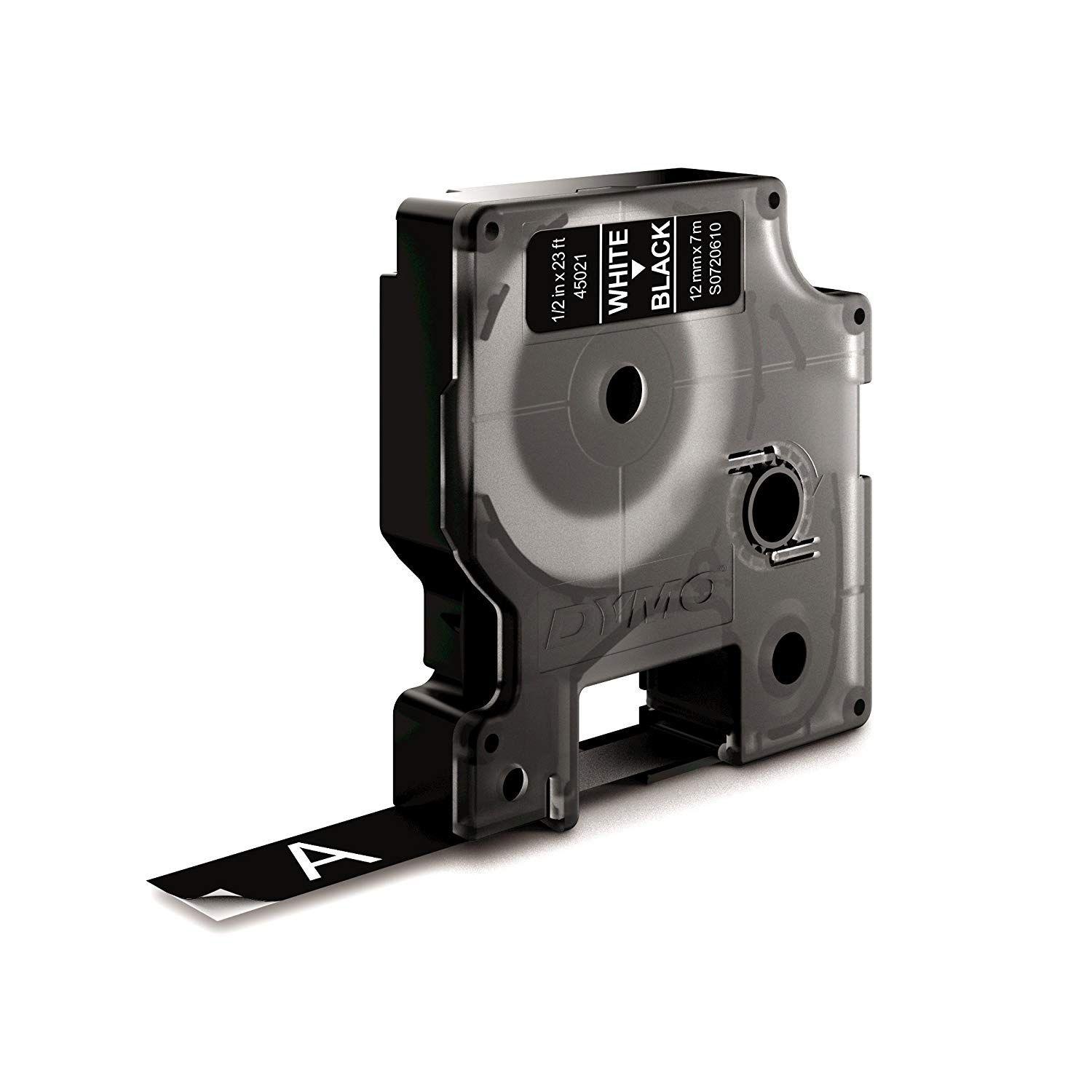 Fita de Etiquetas DYMO D1 45021 (Branco sobre Preto), miniatura 5