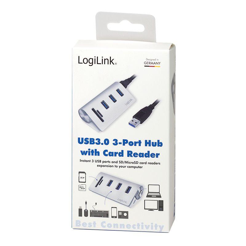 Hub USB LOGILINK CR0045 (Prateado), miniatura 8