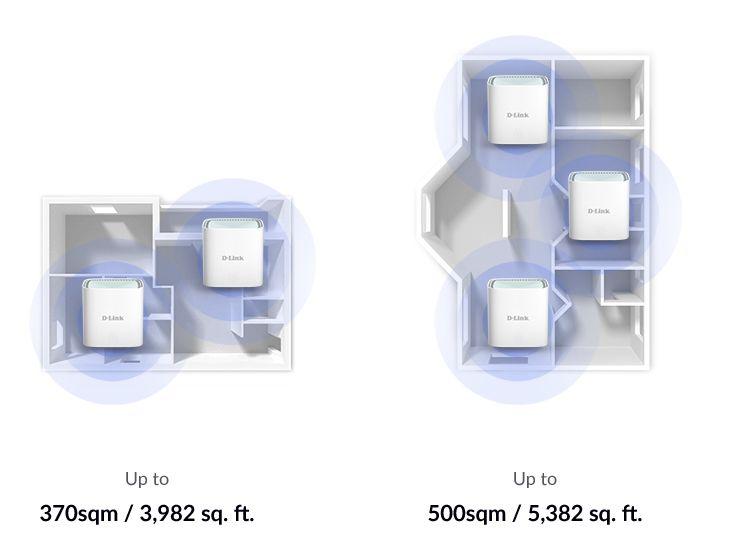 Sistema Wi-Fi Mesh D-LINK EAGLE PRO AI M15-2 (Wi-Fi 6 - 1201 Mbit/s - Dupla banda - Branco) — miniatura 7