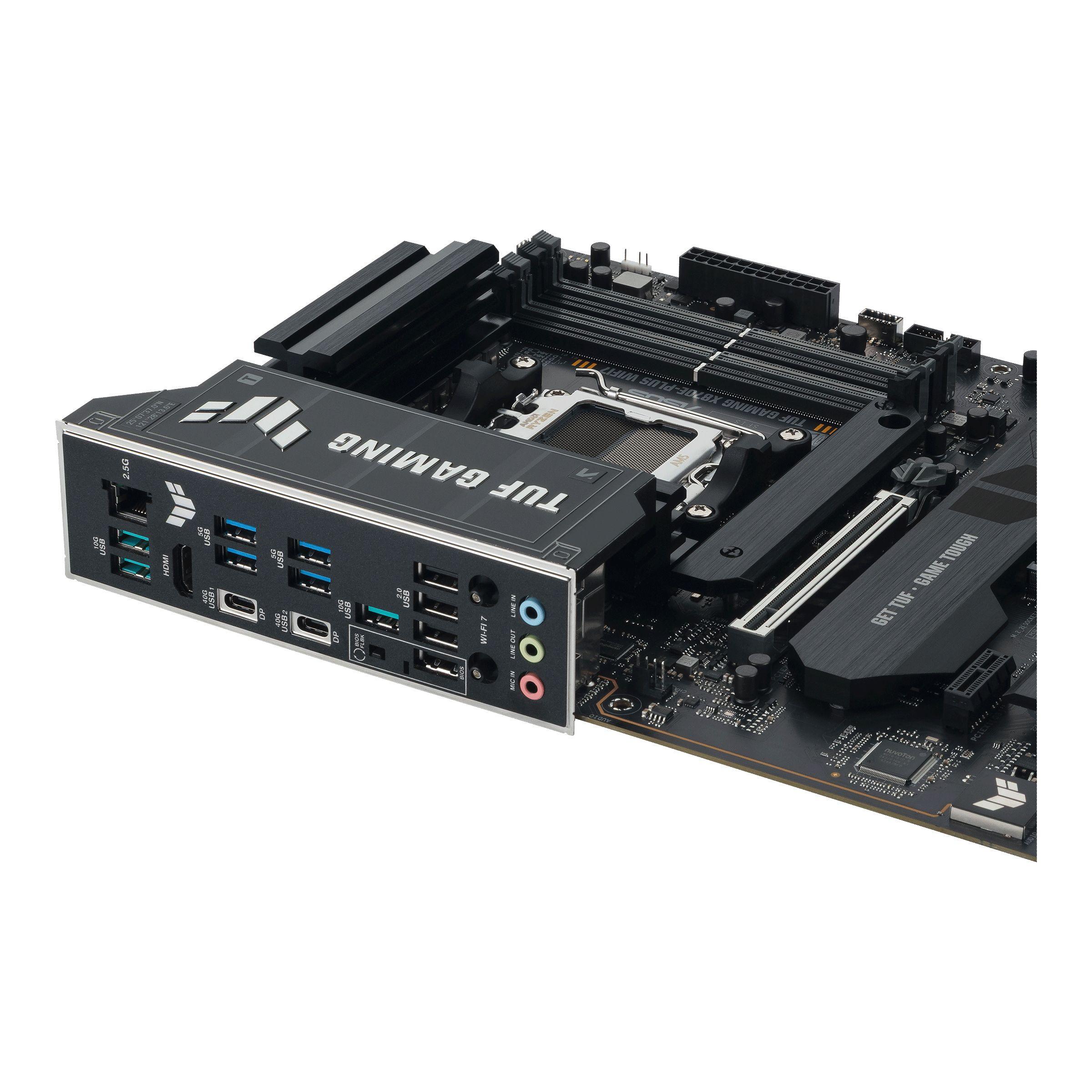 Motherboard ASUS TUF GAMING X870E-PLUS WIFI7 (AM5 - ATX - Duplo canal - Cinzento), miniatura 10