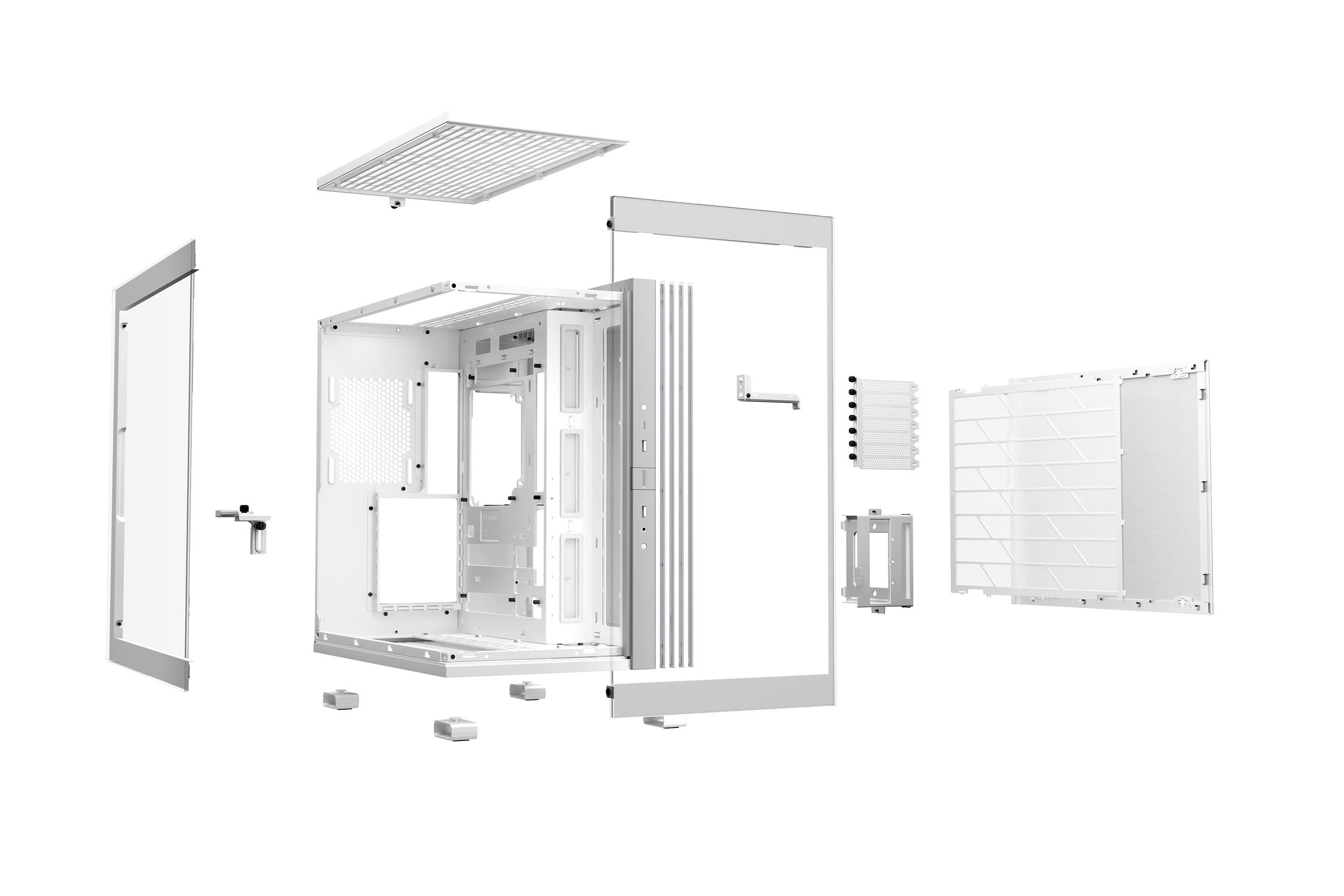 Caixa PC BE QUIET Light Base 600 DX (ATX, micro ATX, Mini-ATX - ATX, PS2 - Midi Tower - Branco) — miniatura 4