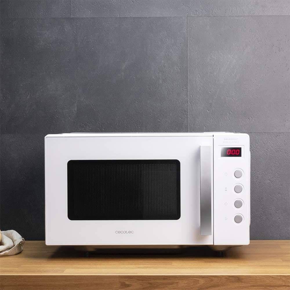 Micro-ondas Independente CECOTEC GrandHeat 2000 Flatbed (700 W - 20 L - Botões - Branco) — miniatura 4