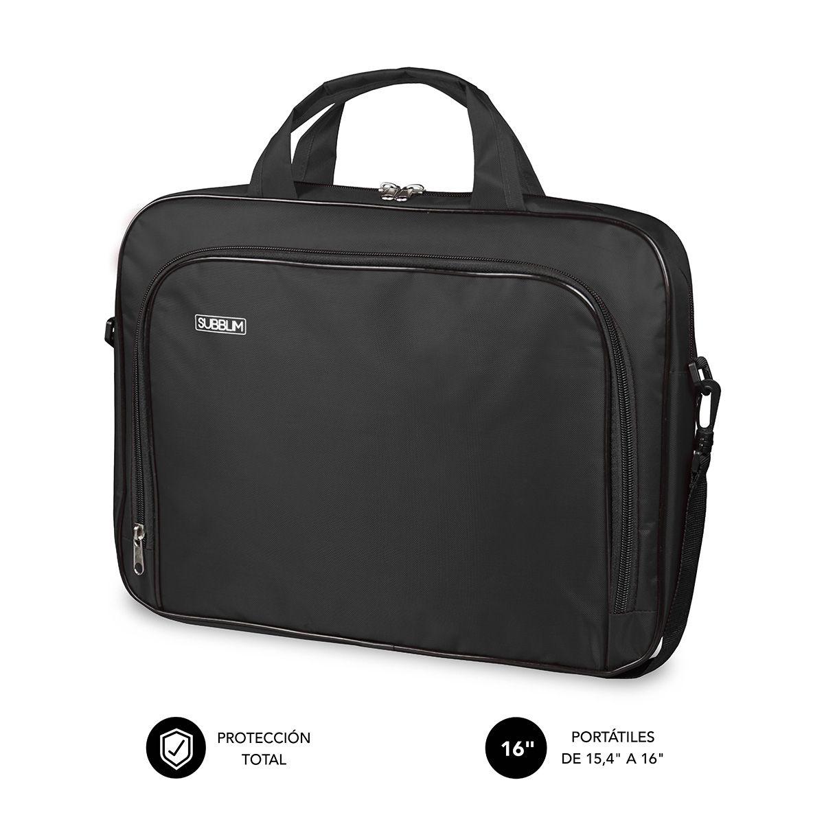 Mala para Portátil SUBBLIM Oxford (Poliéster - 15,4-16 polegadas - Altura 29 cm - Preto)