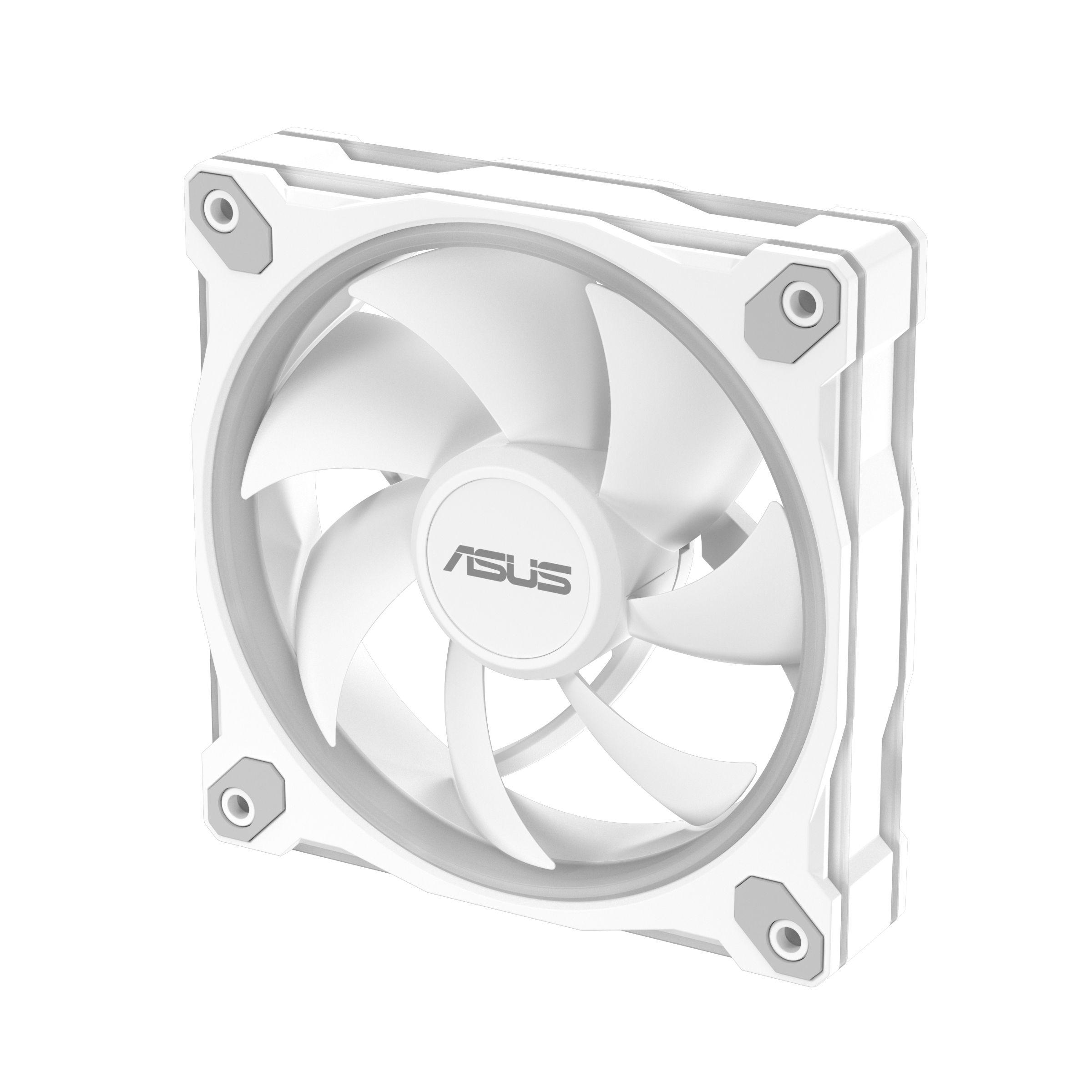 Conjunto de Ventoinhas para Caixa PC ASUS Prime MR120 ARGB White 3in1 (Branco) — miniatura 14