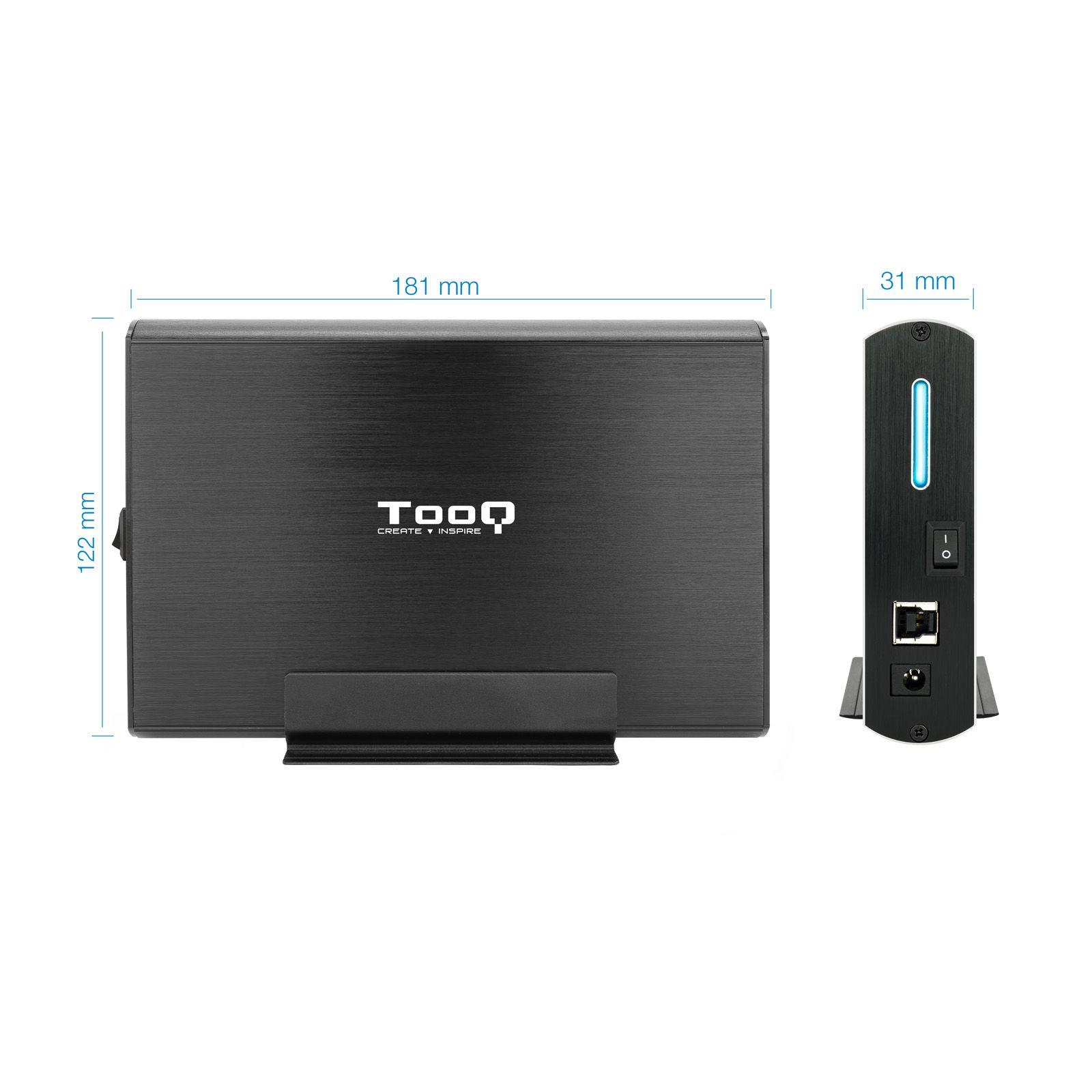 Caixa Externa TOOQ TQE-3531B (3,5" - Preto), miniatura 3