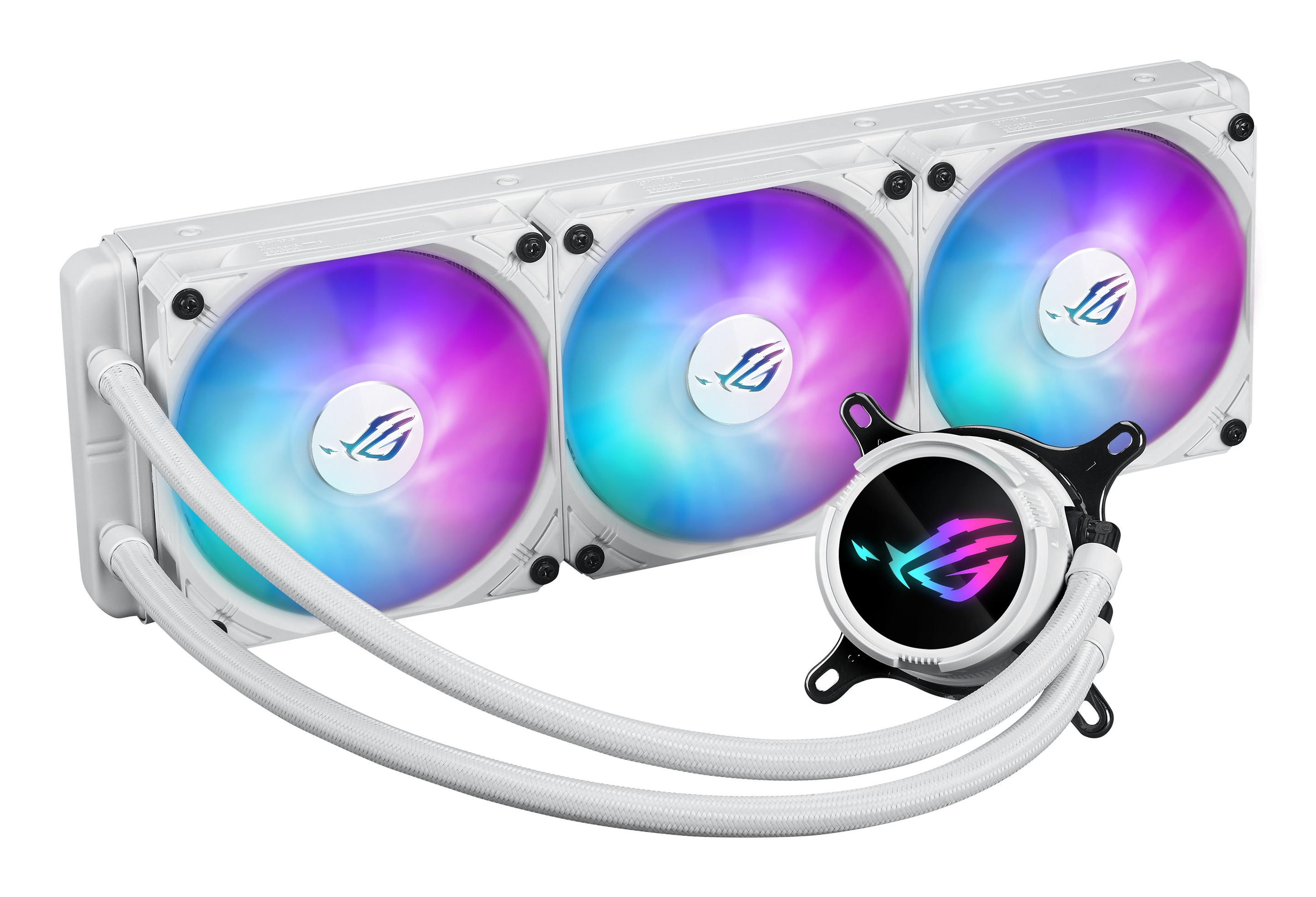 Kit de Refrigeração Líquida AIO ASUS ROG Strix LC III 360 ARGB (12 cm - 2200 RPM - Multi - Branco) — miniatura 2
