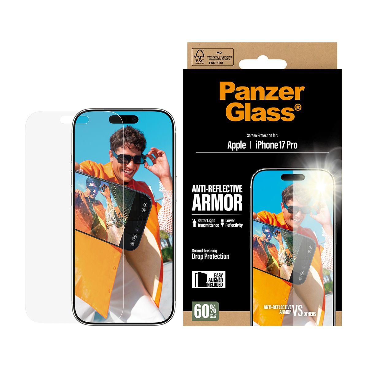 Película de Proteção de Ecrã PANZERGLASS PG93930 (Apple - Transparente) — miniatura 2