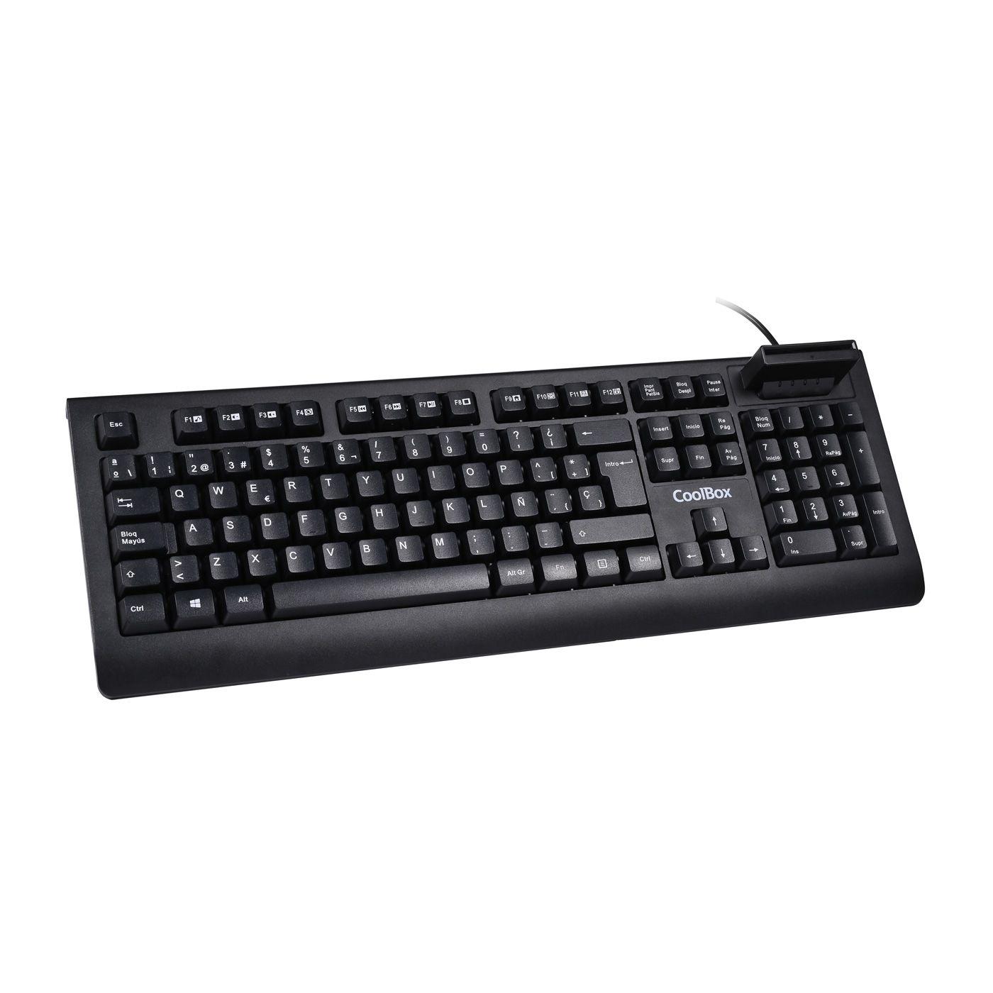 Teclado COOLBOX COO-TEC04DNI (Espanhol - Interruptor de membrana - Tamanho completo - Preto)