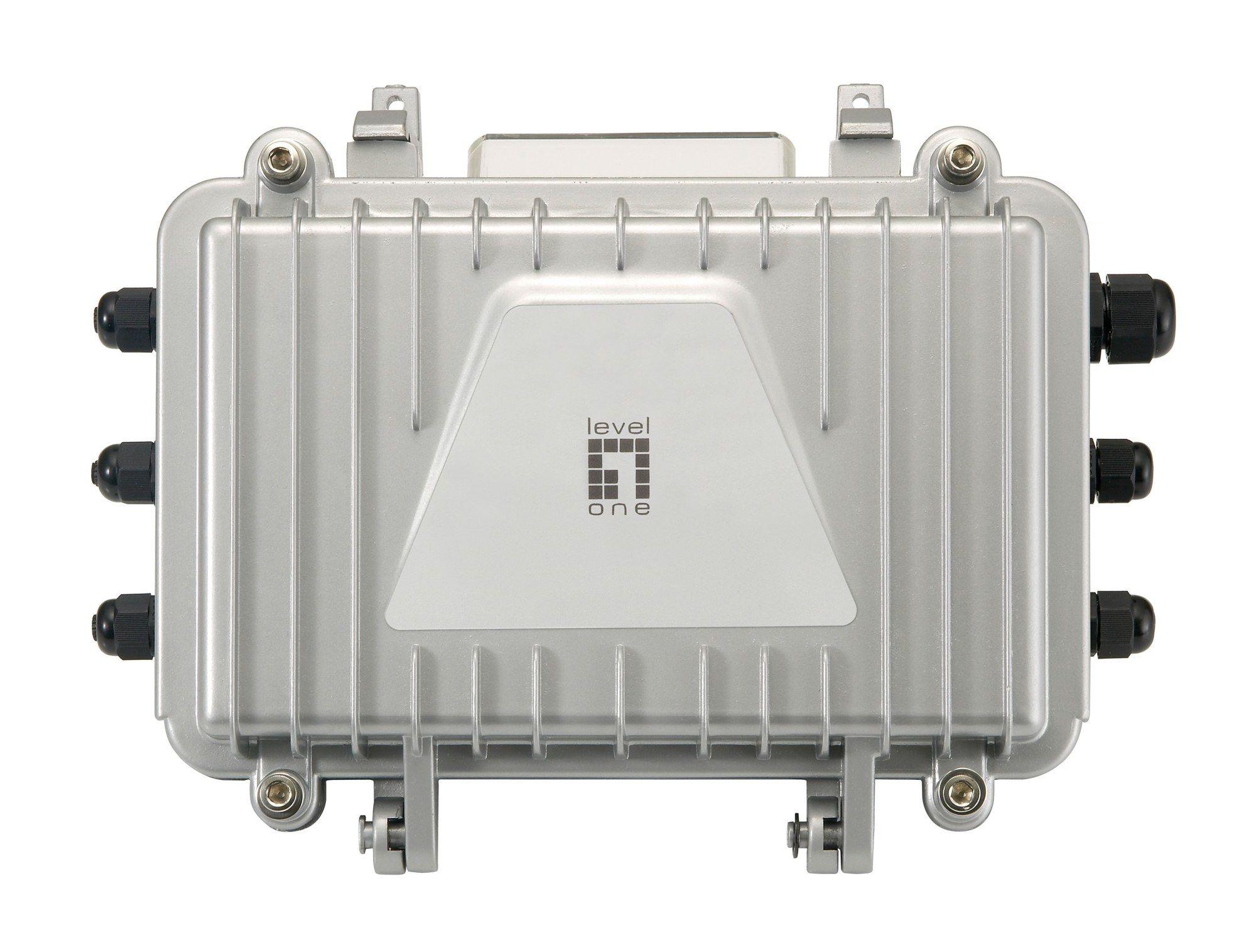 Extensor de Rede PoE LEVELONE PFE-1014R (10/100Base-T - 100 Mbit/s - Parede - Cinzento)