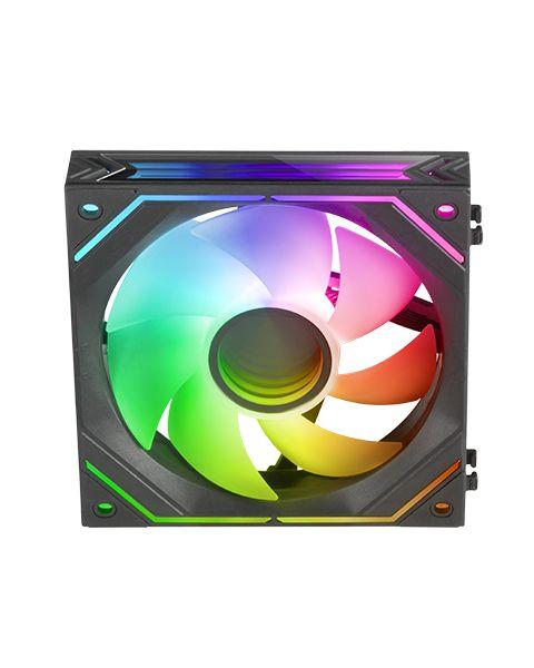 Ventoinha para Caixa de PC MARS GAMING MF-LINKFINITY (LED ARGB - Preto)