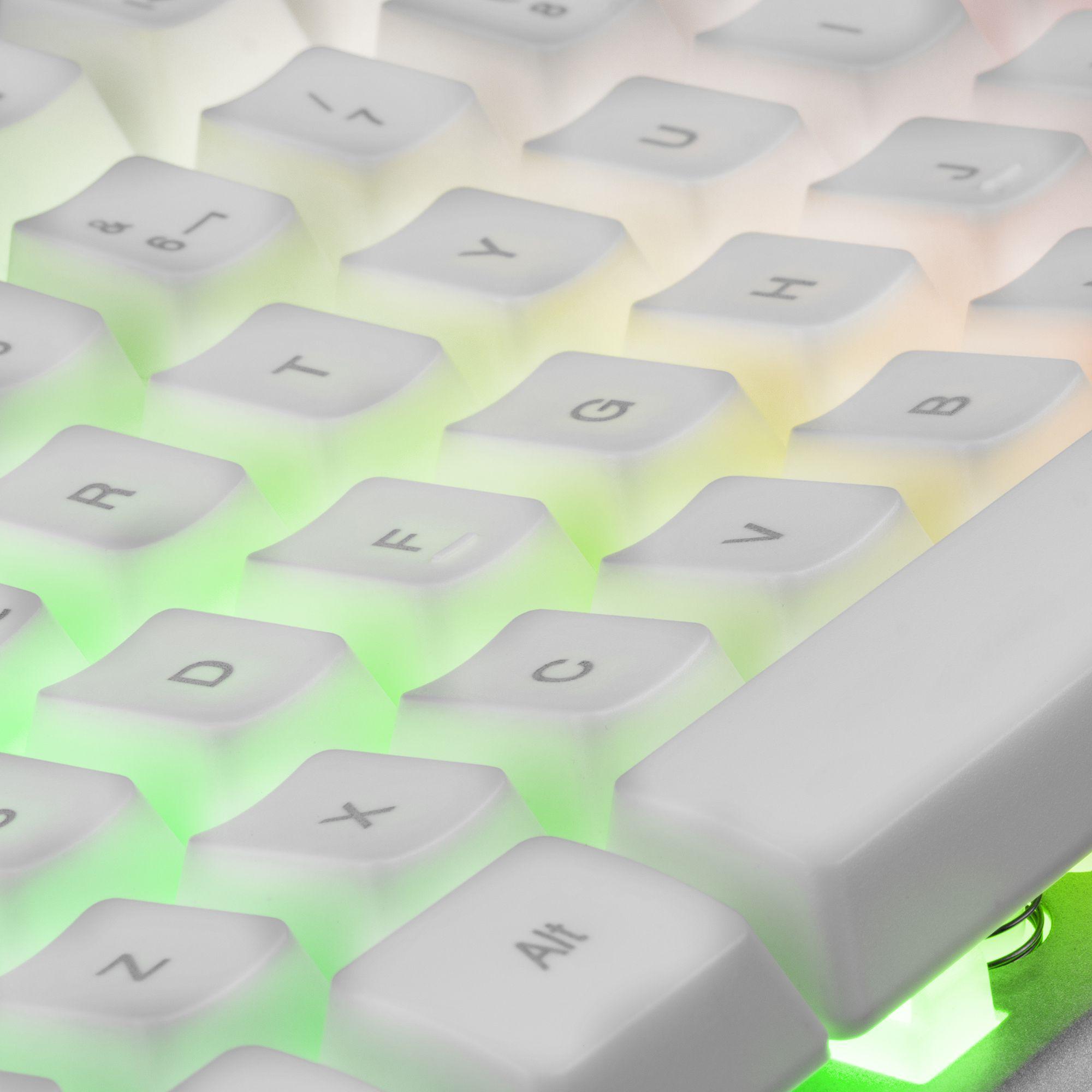 Conjunto Gaming MARS GAMING MCPXWFR (Francês - Membrana - Tamanho completo - Branco) — miniatura 6