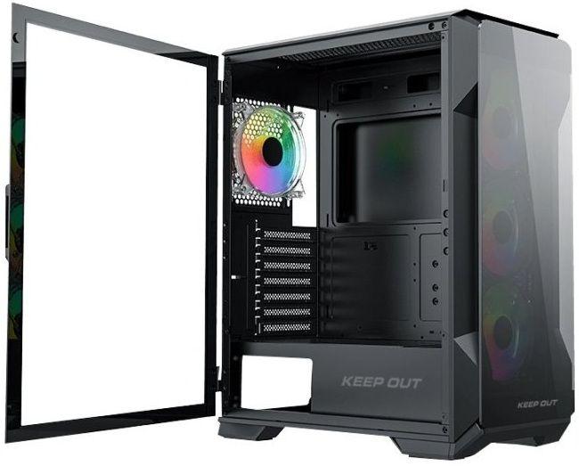 Caixa PC Gaming KEEP OUT XC-901 PRO (Preto) — miniatura 2