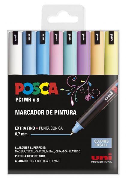 Marcadores de Pintura POSCA PC1MR (Plástico - Cores Pastel Sortidas)