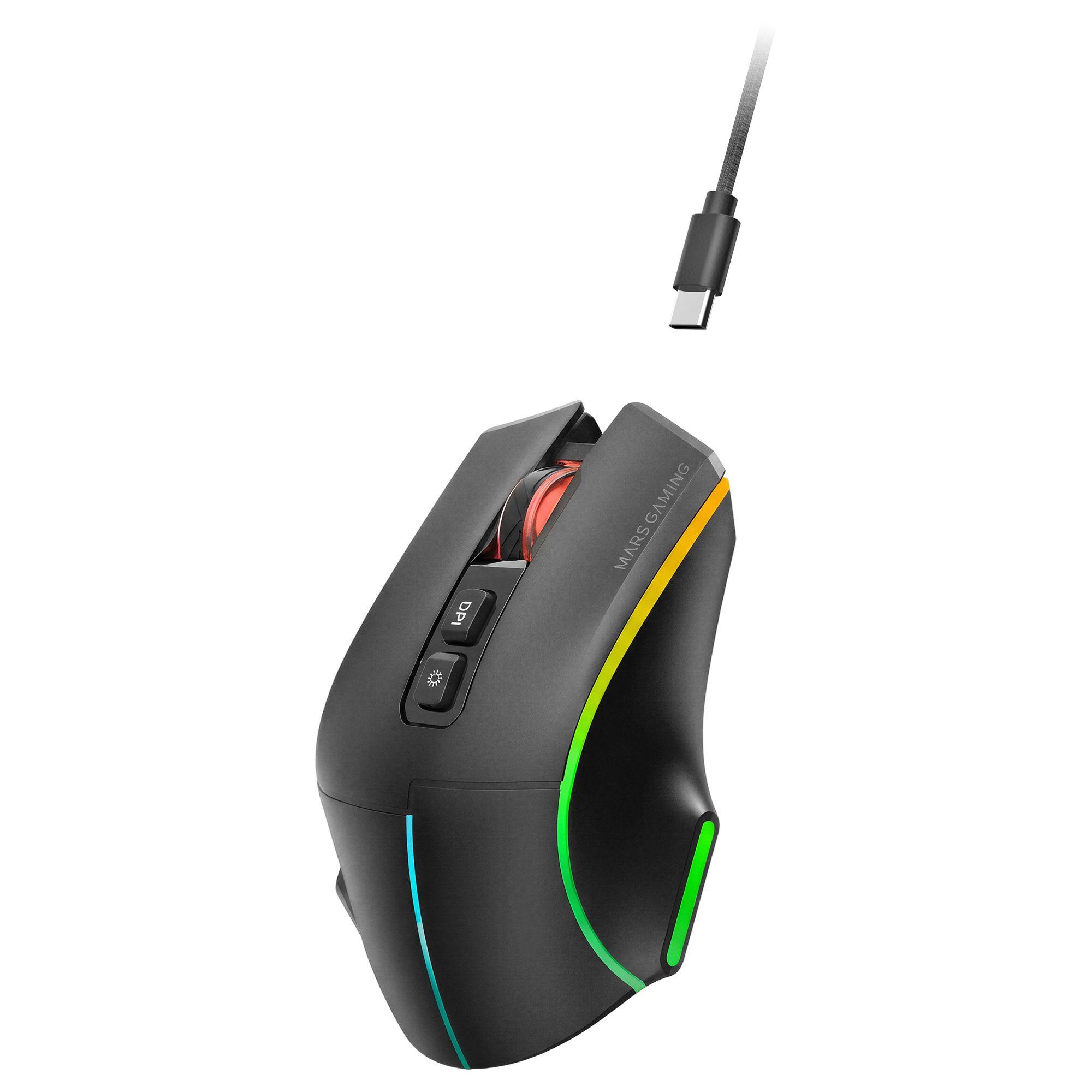 Rato Gaming MARS GAMING MMW-VECTOR (Mão direita - Preto), miniatura 6