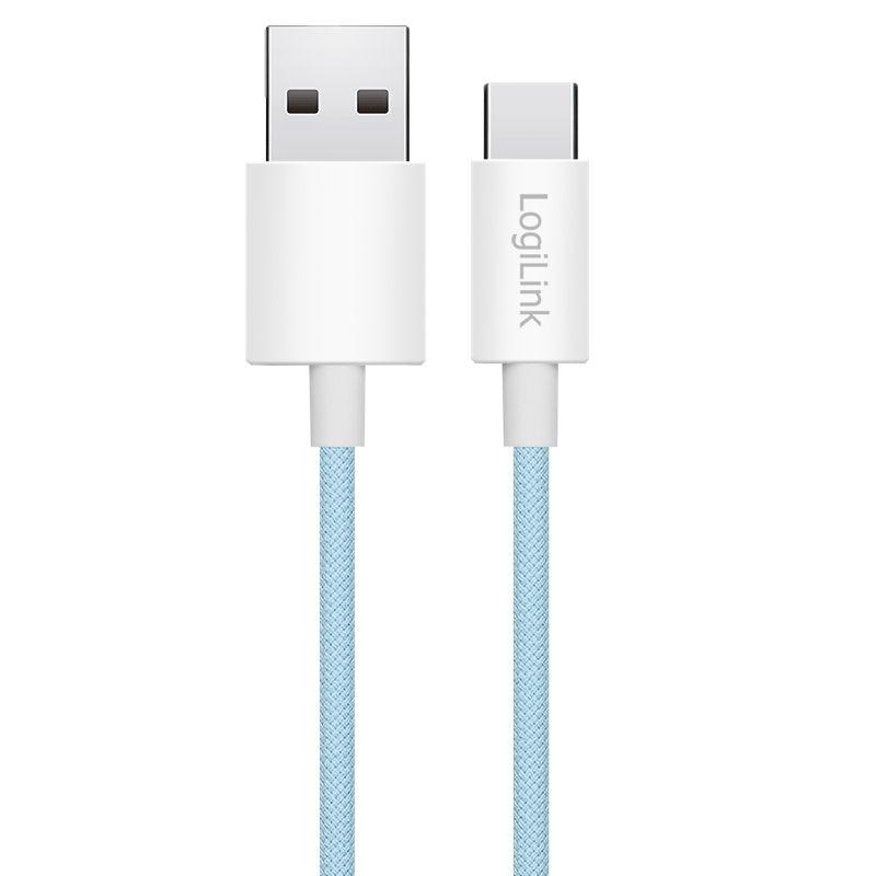 Cabo USB-A para USB-C LOGILINK CU0329 (0,5 m - USB-A - USB-C - Azul), miniatura 2
