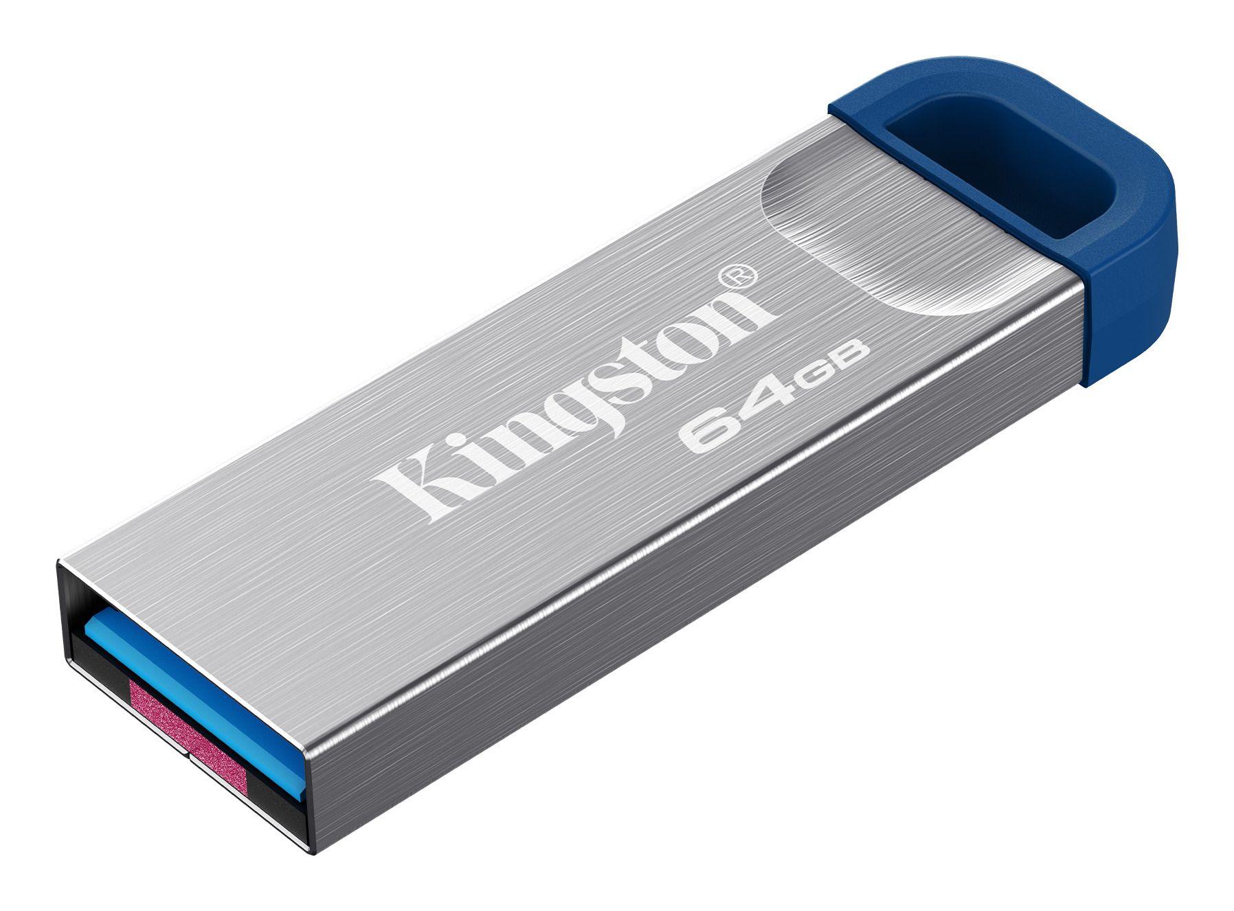 Pen USB KINGSTON DataTraveler Kyson 64GB (USB Type-A - 3.2 Gen 1 - Sem tampa - Aço inoxidável), miniatura 2
