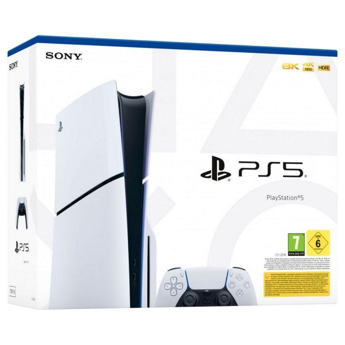 Consola SONY PlayStation 5 Slim 1TB Chassis E com Leitor (AMD - AMD RDNA 2 - AMD Ryzen Zen 2 - Branco e Preto) — miniatura 4