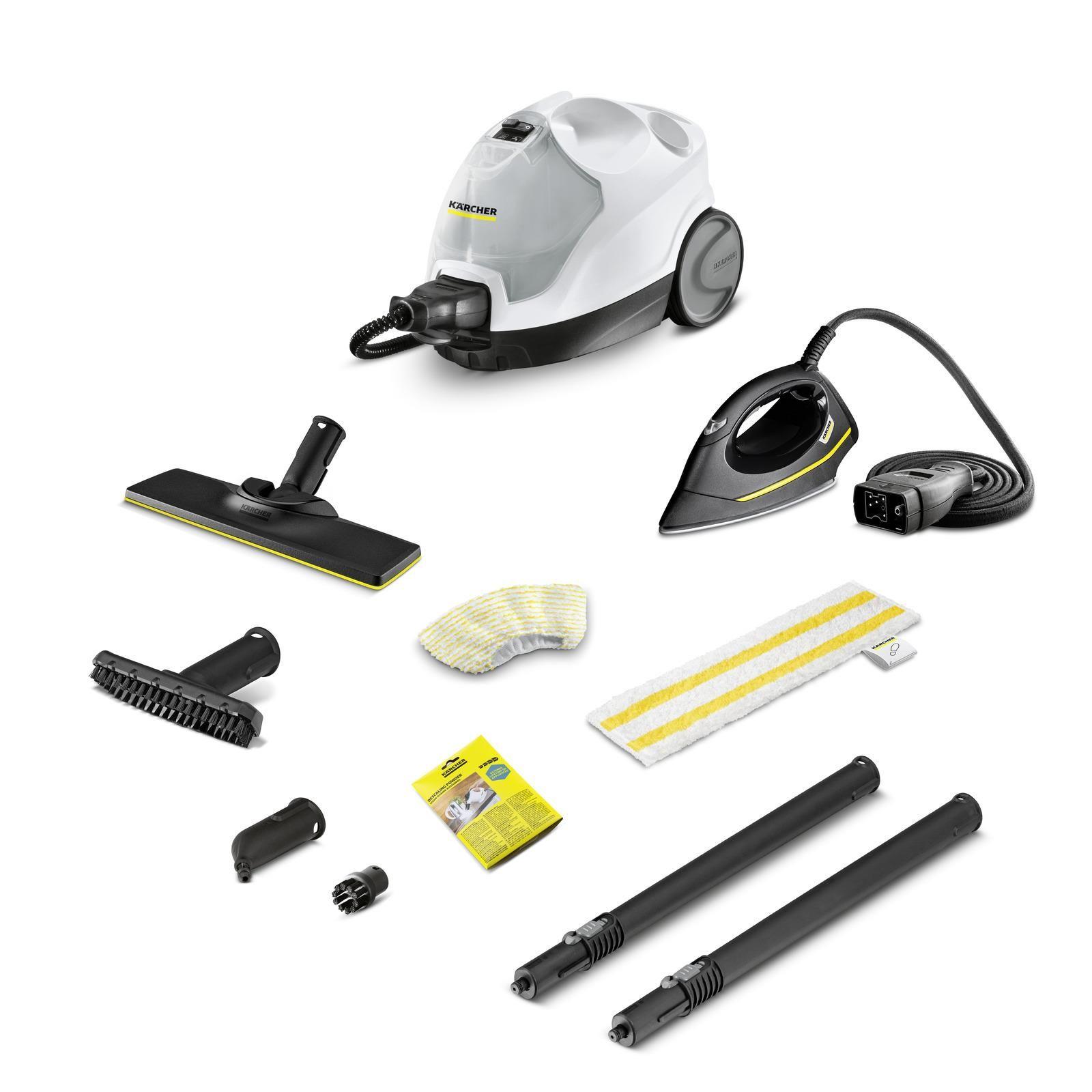 Máquina de Limpeza a Vapor KÄRCHER SC 4 EasyFix Iron (Altura 27,3 cm - Preto e Branco)