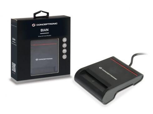 Leitor de Cartões de Identificação CONCEPTRONIC SCR01B (USB 2.0 - Preto), miniatura 2