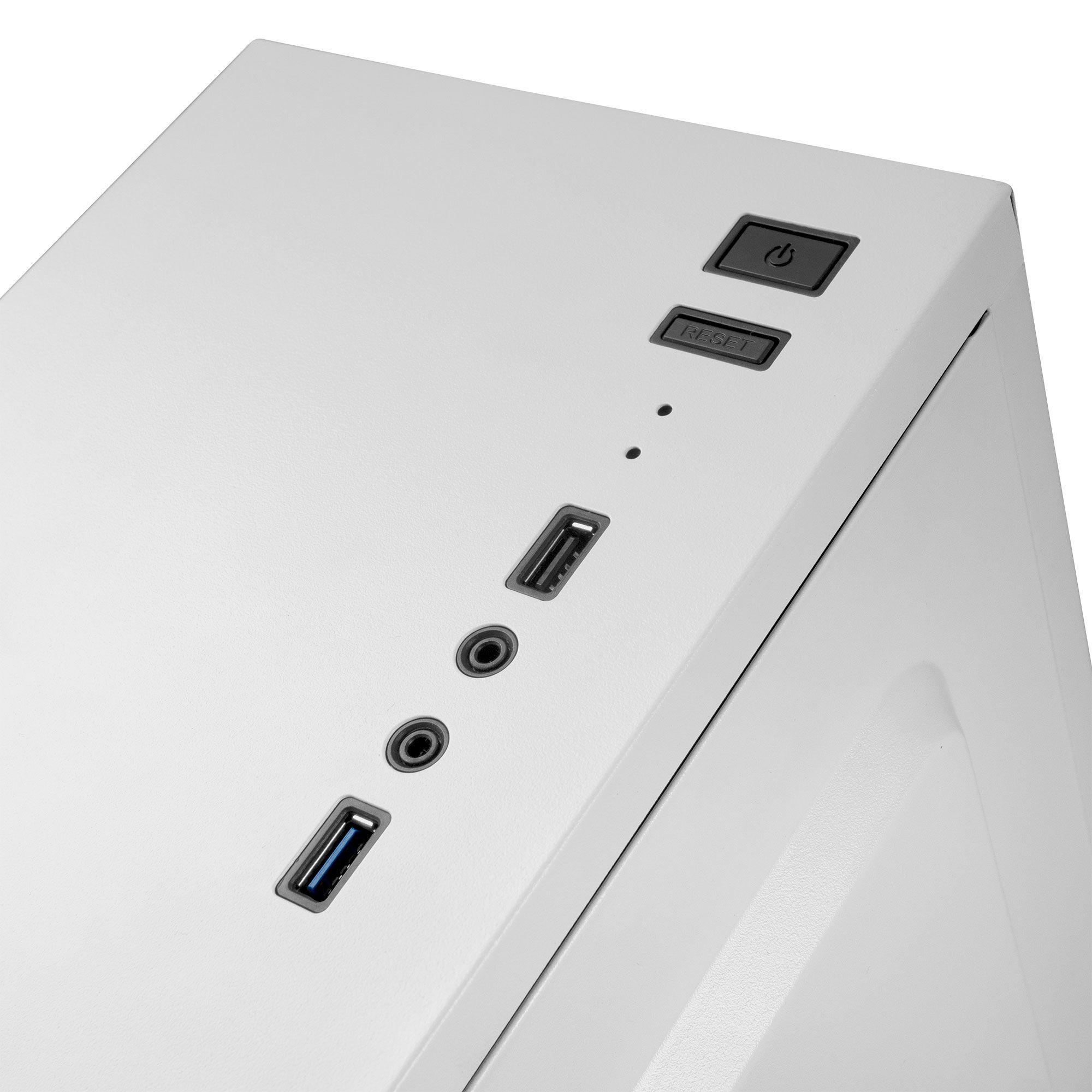 Caixa PC MARS GAMING MC100 (ATX, micro ATX, Mini-ITX - 2.5" - Mini-ITX, ATX - Branco) — miniatura 6