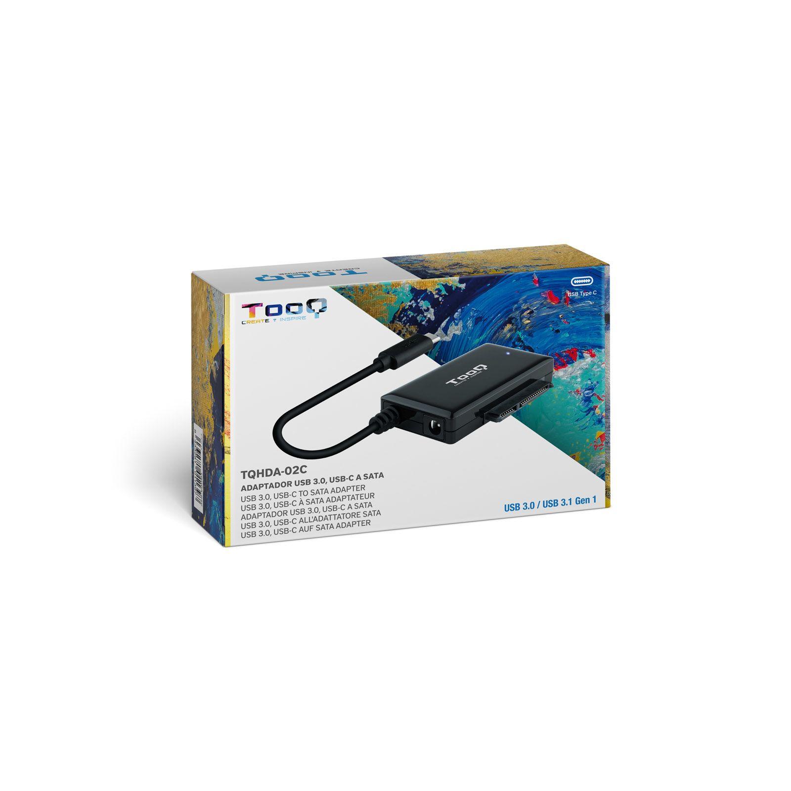 Adaptador USB-C para SATA TOOQ TQHDA-02C (4 TB - 2.5,3.5 " - SATA I, SATA II e SATA III - Preto), miniatura 5