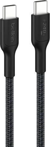 Cabo USB-C para USB-C BELKIN CAB025HQ3MBK (3 m - USB C - Preto)