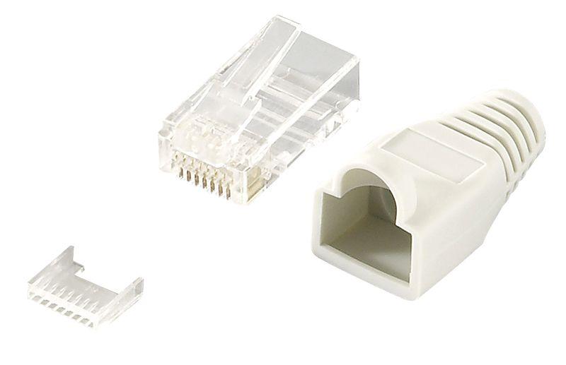 Ficha RJ45 LOGILINK MP0023 (Cinzento)