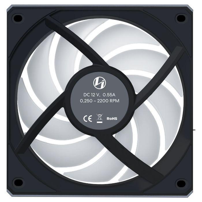 Ventoinha de Caixa LIAN LI UNI FAN CL120 Wireless RGB Reverse Blade 12RCL1W1B (RGB - Preto), miniatura 4