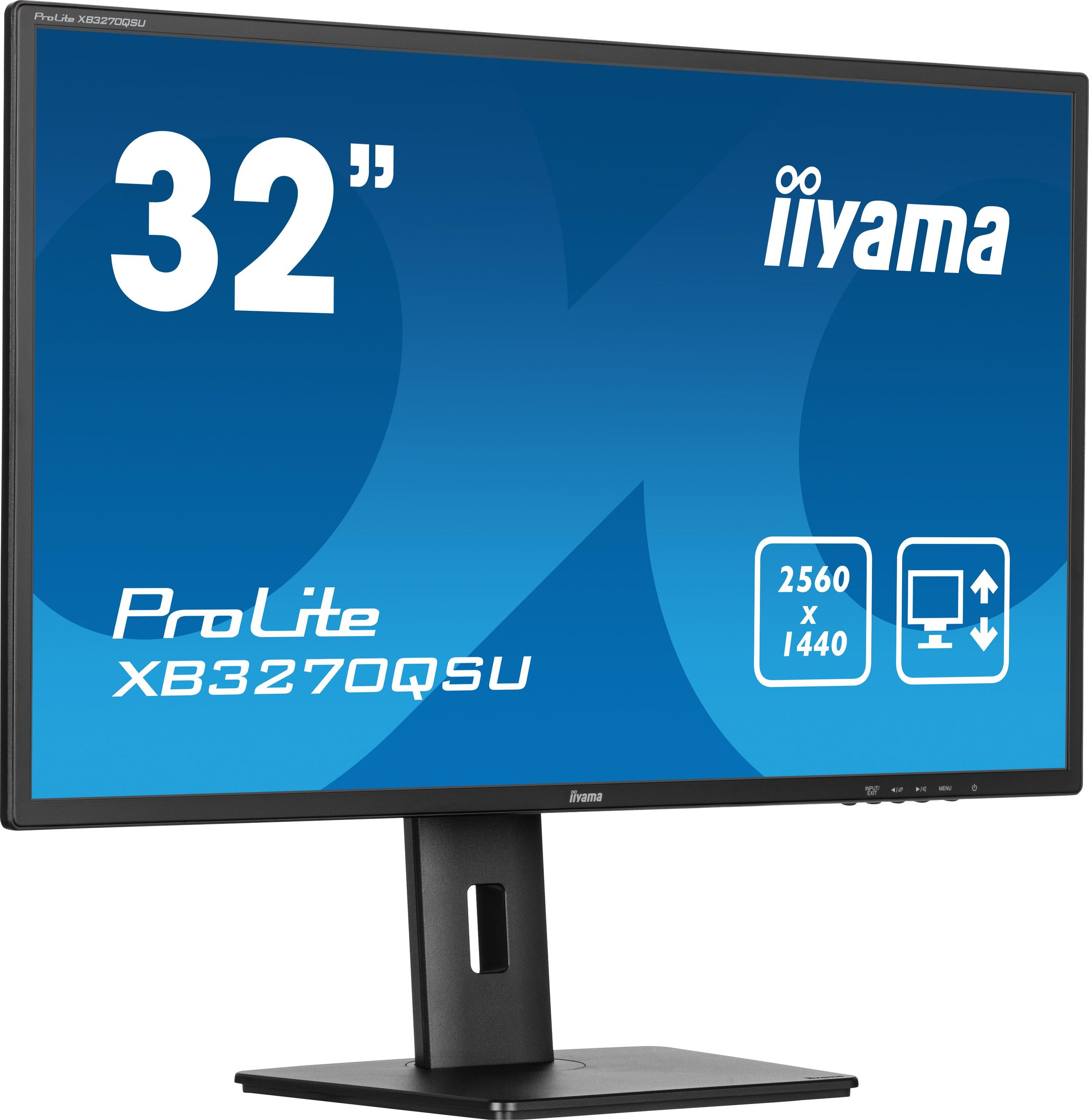 Monitor IIYAMA ProLite XB3270QSU-B1 (31,5" - IPS - 100 Hz - Preto)
