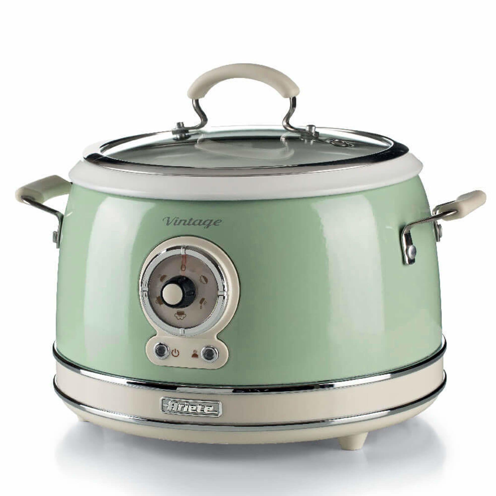 Panela de Arroz ARIETE Vintage 2904/04 (Altura 27,5 cm - Verde)