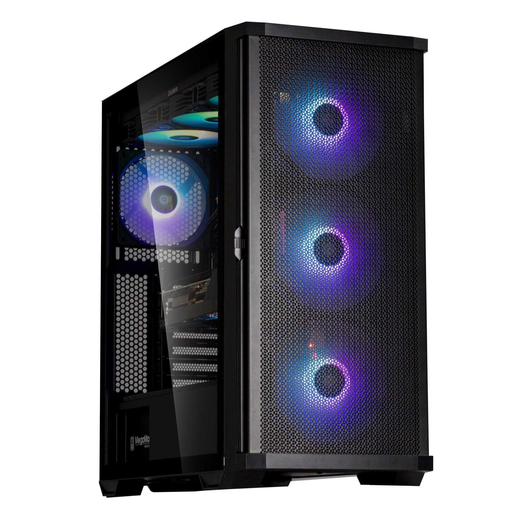 Caixa PC ZALMAN Z10 PLUS (ATX, Mini-ATX, Mini-ITX - Midi Tower - Plástico, aço, vidro temperado - Preto) — miniatura 7
