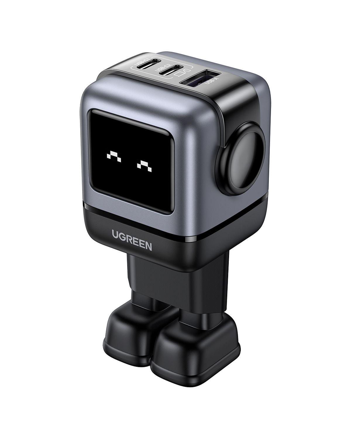 Carregador de Parede UGREEN Nexode RG Robot (65 W - GaN - Cinzento) — miniatura 2