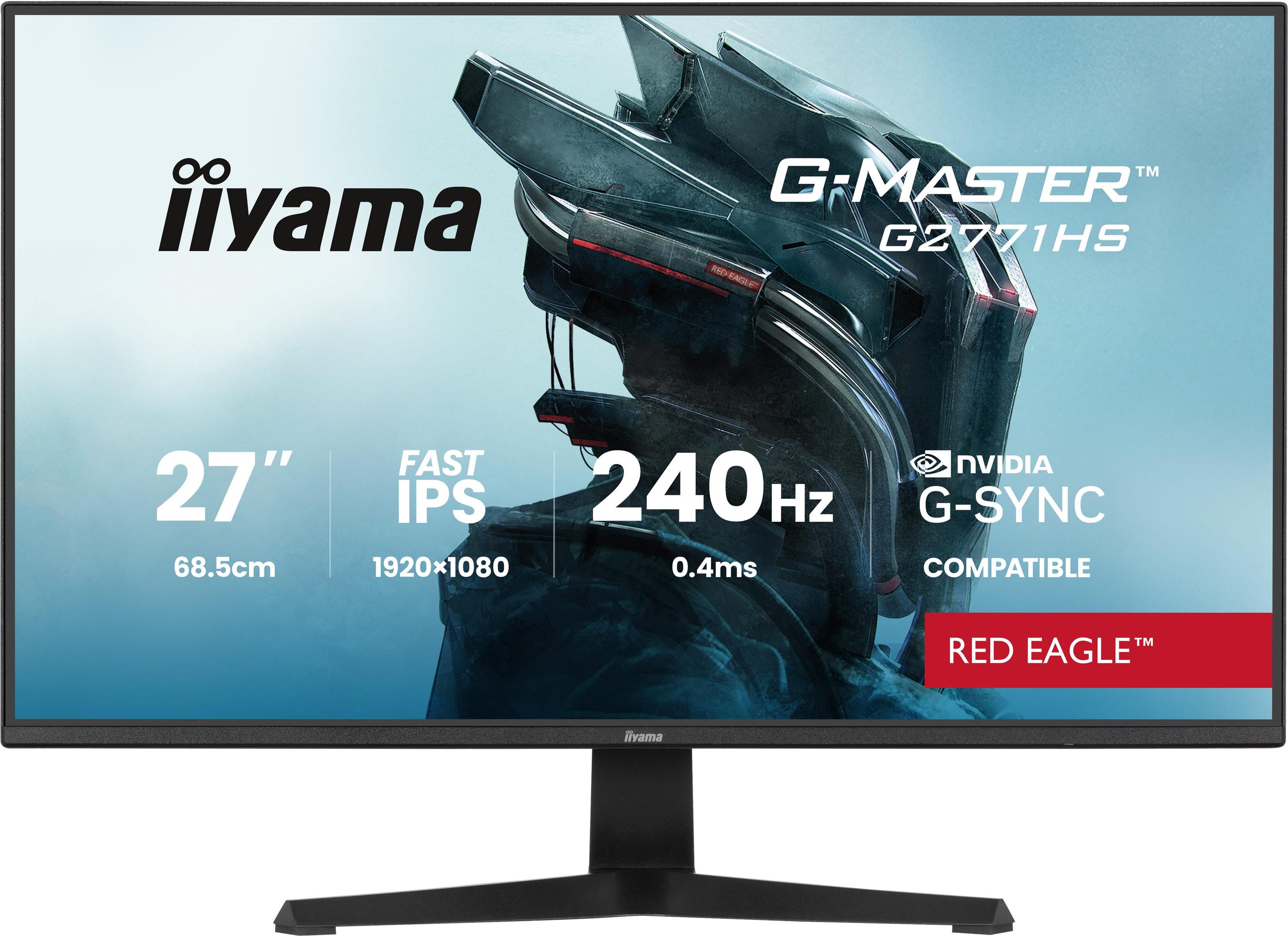 Monitor IIYAMA G-Master G2771HS-B1 (27" - Fast IPS - 240 Hz - Preto)