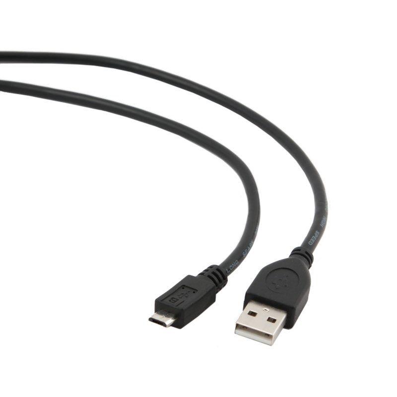 Cabo USB GEMBIRD CCP-mUSB2-AMBM-10 (3 m - USB A - Micro-USB B - Preto)