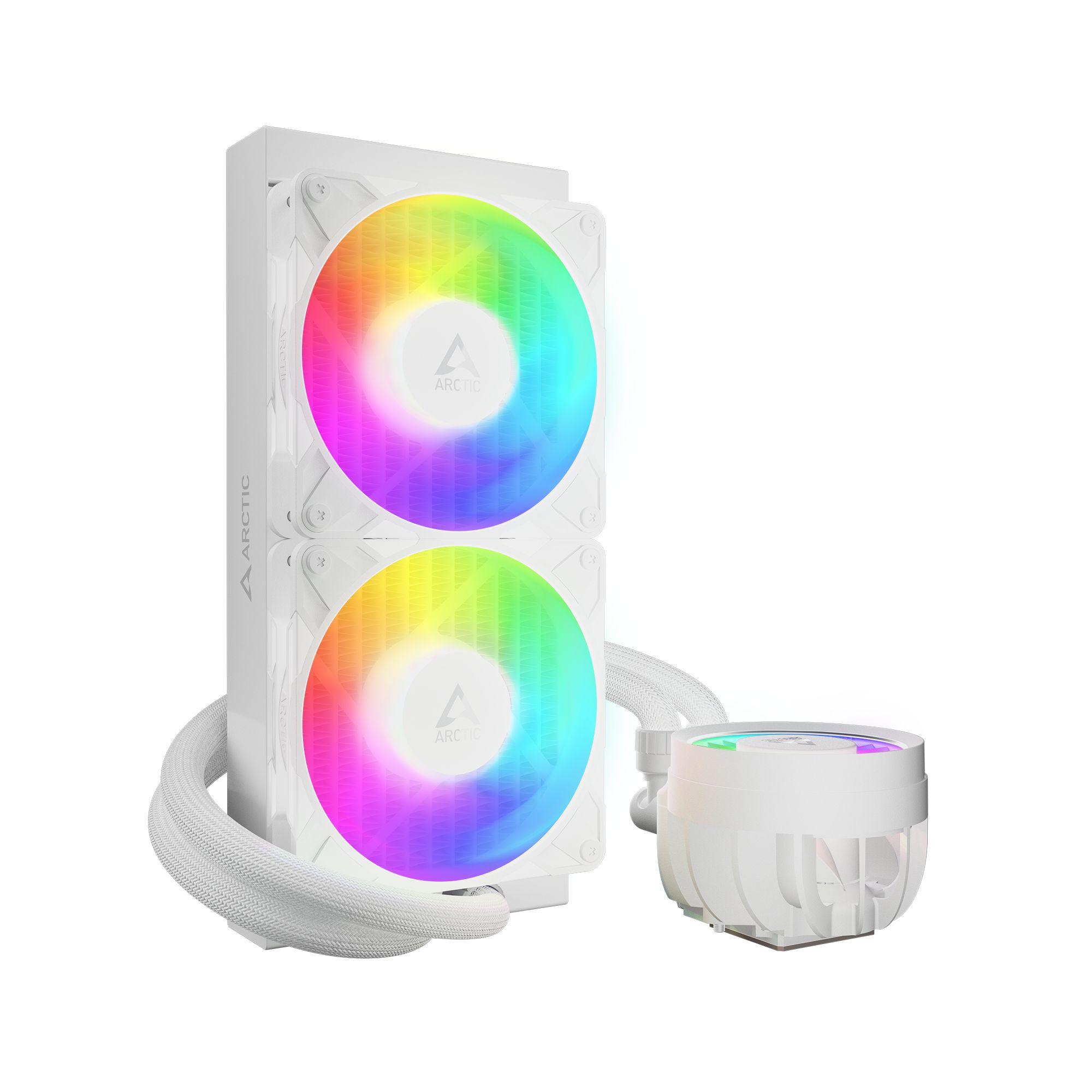 Refrigeração Líquida All-in-One ARCTIC Liquid Freezer III Pro 240 A-RGB (120 mm - 2 ventoinhas - 3000 RPM - Branco) — miniatura 6