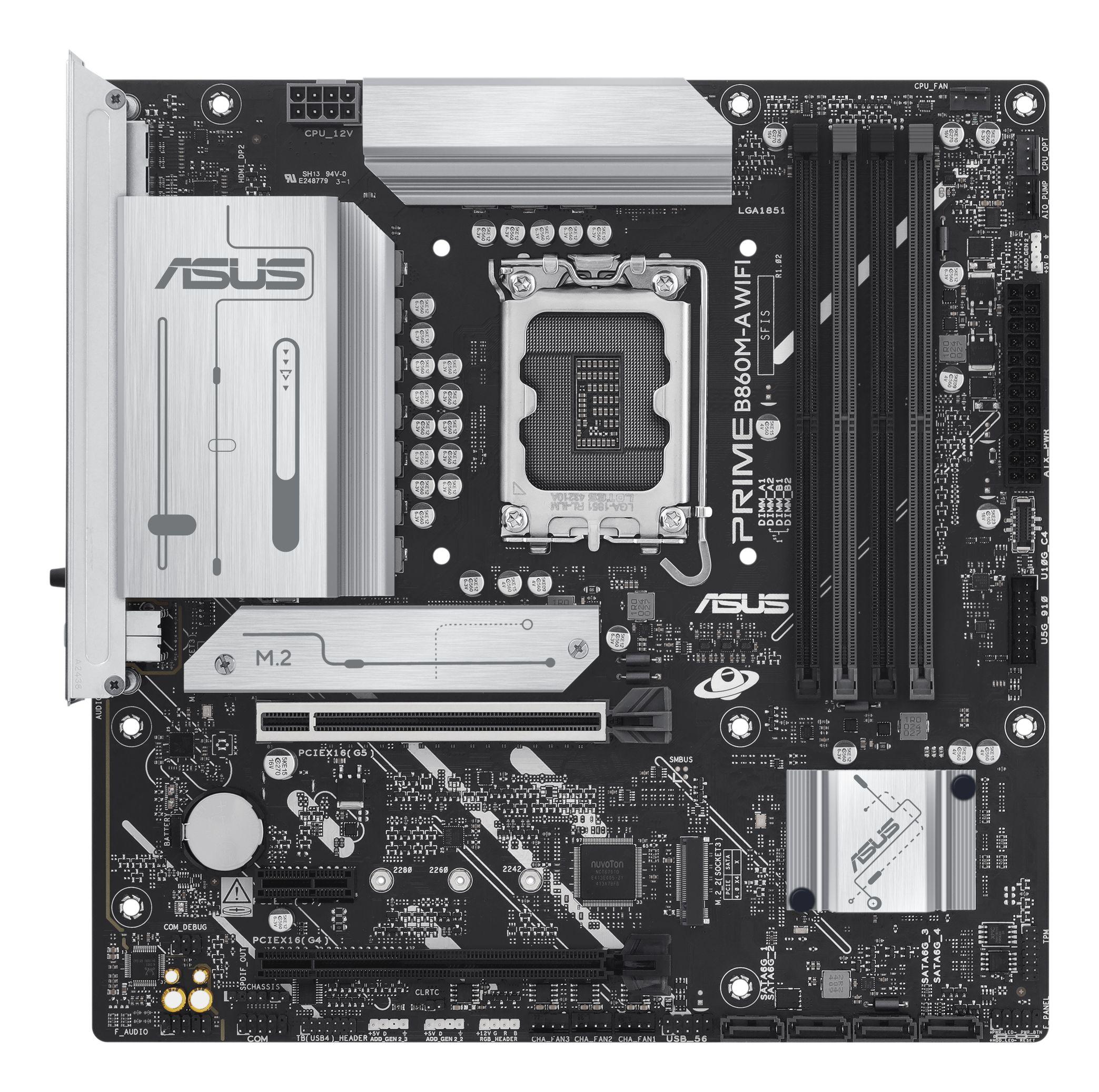 Motherboard ASUS Prime B860M-A WIFI (LGA 1851 (Socket V1) - Intel Core Ultra - micro-ATX) — miniatura 2