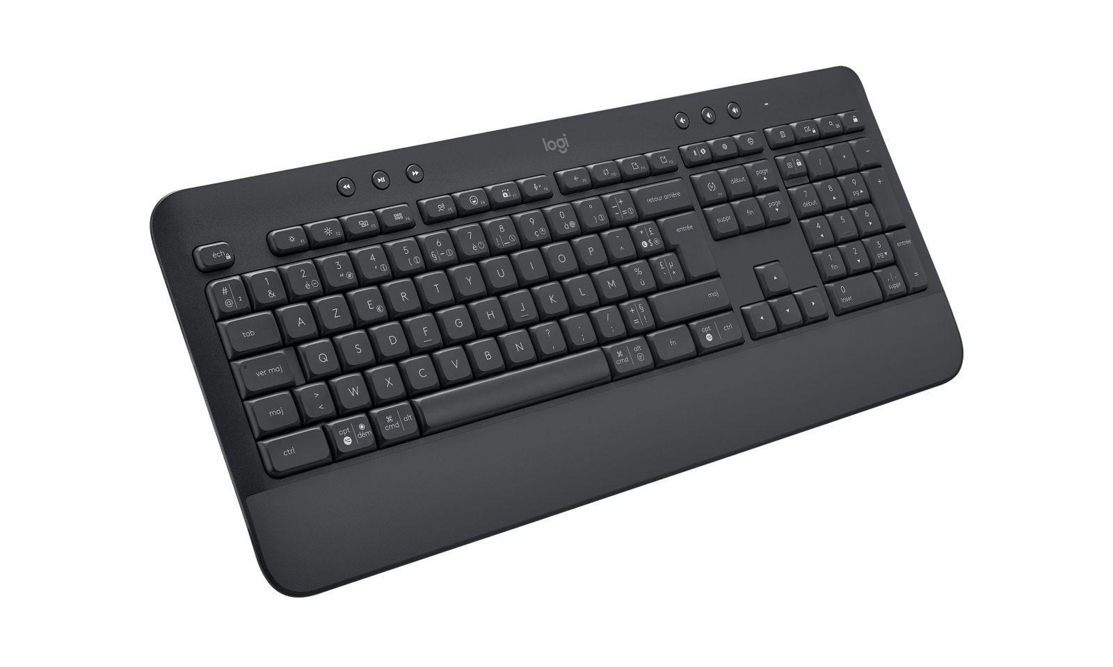 Teclado LOGITECH Signature K650 (Francês - Interruptor de membrana - Tamanho completo - Grafite)