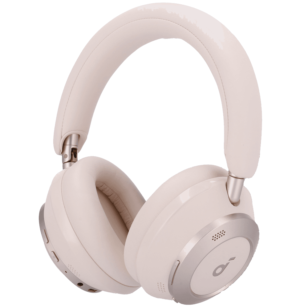 Auscultadores SOUNDCORE Space One Pro (Binaural - Supra-aural - 4 cm - Branco Creme)