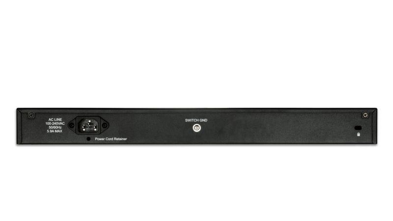 Switch Gerido D-LINK DGS-1210-52MP/E (Gigabit Ethernet - 10, 100, 1000 Mbit/s - 12 MB - Preto e Cinzento) — miniatura 3